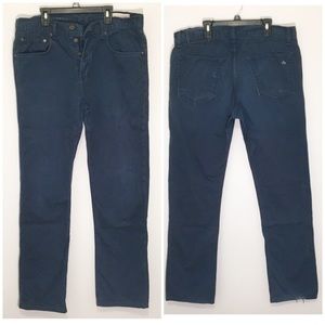 Rag & Bone Blue Chino Button fly slim straight